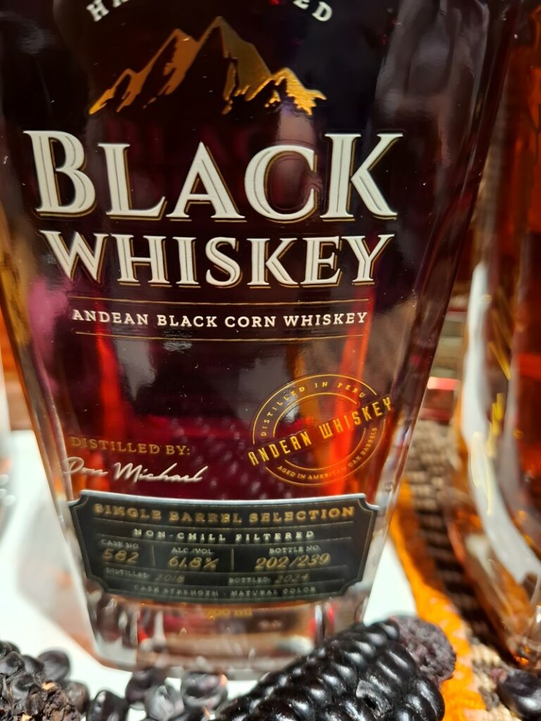 Black Whiskey Andean Black Corn Single Barrel
