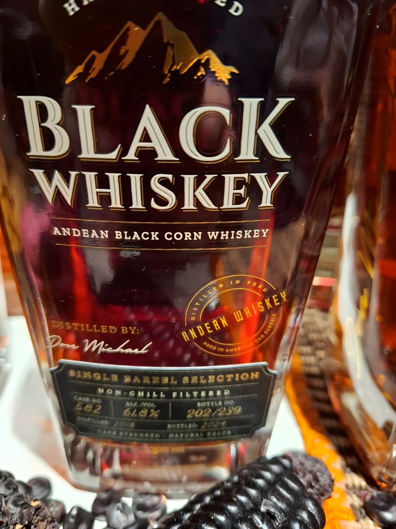 Black Whiskey Andean Black Corn Single Barrel